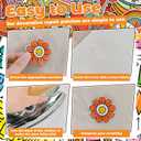 32Pcs Hippie Iron On or Sew On Patches, Embroidered Patch for Jeans, Jackets, Hats, Bags, Backpacks, Clothing