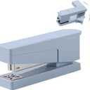 Swing-Arm Desktop Stapler, 360° Rotating Base, 25-Sheet Capacity, Fits 24/6 & 26/6 Staples, Durable Metal Build with Non-Slip Pad for Office & Home Use （Blue）