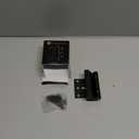 Home Security Door Lock Reinforcement - Child Proof High Security Door Locks with 3" Stop Withstand 800 lbs for Inward Swinging Front Door, Night Kids Safety Metal Flip Deadbolt Latch Defend Home (Black)