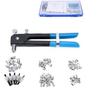 Threaded Rivet Nut Setter Insert Tool Kit 86pcs Hand Riveter Rivnut Nutsert Riveting Set M3/M4/M5/M6/M8