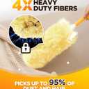 30 Count Heavy Duty Duster Refills for Swiffer, Multisurface 360 Larger Size Dusters with 4X Microfibers, Unscented Disposable Dusters for Cleaning Home, Blinds, Fans, Corners (Only Duster)