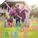 20 Pcs Ramadan Mubarak Yard Signs 17 Letters 3 Patterns with Stakes Outdoor Eid Islamic Festival Celebration Party Decorations for Home Cheerful Ramadan (Novel Style,Multicolor)