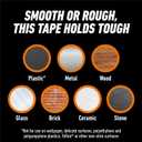 2 x Gorilla Tough & Clear Double Sided Mounting Tape, Clear Tape, 1" x 150" (Pack of 1) - Weatherproof for Indoor or Outdoor