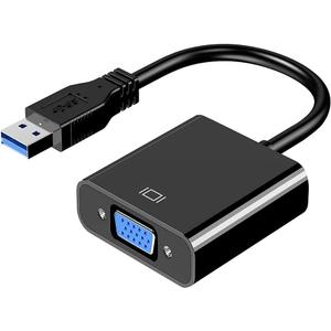 USB to VGA Adapter for Monitor, VGA to USB 3.0/2.0 Converter 1080P Multi-Display Video Cable for Laptop Desktop PC to Monitors, Projector, TV. (Not Support Chromebook)