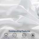 ACCURATEX Duvet Insert Super King Comforter 120x120- Fluffy Down Alternative Fill Hotel Collection Comforter,Lightweight Soft All Season Duvet Insert with Corner Tabs - Machine Washable,White