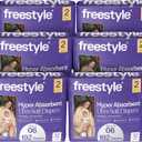 Freestyle BambooTek Diapers  (Size 2) Hyper Absorbent & Non-Toxic  Disposable Diapers for Sensitive Skin  Ultra Soft Diapers (12-18 lbs)  192 Count