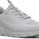 ZOVE Running Shoes for Women Slip On Supportive Walking Sneakers Comfort Ultra Light Tennis Sports Shoes Breathable Gym Workout Cross Training Sneakers Grey 38