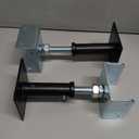 2 Pack U-Shaped Floor Jack - Adjustable Steel Beam Support for 4x2, 4x4, 4x6 Joists Heavy Duty Screw Jack with U-Head Telepost & House Jack.6-8.5 Inch Adjustment Range.