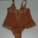 HeyShape Bodysuits for Women - V-Neck Lace Backless Thong - Body Shaper Tummy Control Shapewear for Women M