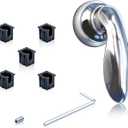 Shower Faucet Handle Compatible with Kohler Coralais 1046987, with 5 Pcs Insert Compatible with Kohler 1060514,Chrome