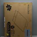 WELGEE 1000 Piece Rotating Puzzle Board with Drawers & Cover, 30"x22" Spinning Jigsaw Puzzle Table for Adults, Upgraded Lazy Susan, Lightweight ABS Plastic, Perfect for Puzzle Lovers & Moms (White - Gray Drawers)