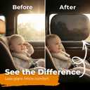 CARAMAZ Car Window Shade for Baby with Certified UV-Protection 2 Pack - 20"x12"