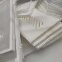 SEE SPRING 12 Pack Shoe Storage Box, Clear Plastic Stackable Shoe Organizer for Closet, Space Saving Foldable Shoe Rack Sneaker Container Bin Holder (Large Fit Size 9)