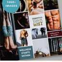Lamare Vision Board Book for Men - 1000+ Vision Board Images & Quotes, Vision Board Supplies, Vision Board Kit, Collage Book for Manifestation
