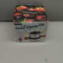 Nostalgia 8-Cup Electric Fondue Pot Set for Cheese & Chocolate - 8 Color-Coded Forks, Temperature Control - Kitchen Gadgets and Appliances for Hors d'Oeuvres and More - Stainless Steel