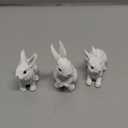 3 Pcs Easter Rabbit Figurines, Spring Bunny Statue Gifts, Cute Easter Decor Bunny Decorations for Table Home Garden
