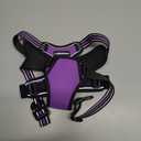 rabbitgoo Dog Harness, No-Pull Pet Harness with 2 Leash Clips, Adjustable Soft Padded Dog Vest, Reflective No-Choke Pet Oxford Vest with Easy Control Handle for Large Dogs, Purple, L