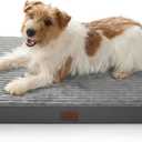 Bedsure ComfyFleece Dog Bed Medium Size Dog - Orthopedic Pet Beds with Removable Washable Cover, NOT Waterproof Egg Crate Foam Puppy Mat, Suitable for Pet Up to 35 lbs, 29"x18"x2.8", NOT for Chewers