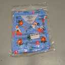 Men's Hawaiian Shirt Funky Blue Beach Printed Tropical Beach Shirt Casual Button Down Short Sleeve Floral Shirts Tops