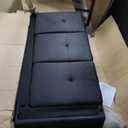 Sectional Couches for Living Room Furniture Sets, 4 Seat Modular Sectional Sofas for Living Room Set with Removable Ottoman, L Shaped Couch Set with 2 Armrest for Apartment, Black