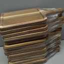 Tanlade 16 Pcs Acacia Wood Cutting Board with Handle Chopping Boards Decorative Charcuterie Platter Pizza Bread Cheese Fruit Serving Tray for Kitchen Counter Table Christmas Decorate(12 x 6 Inch)