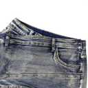 SOFIA'S CHOICE Women's Sexy Denim Skirt Skorts Summer High Waisted Asymmetrical Jean Mini Skirts Grey Blue Small (Blue, S)