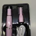 Ear and Nose Hair Trimmer for Women, 2025 Professional Painless 2 in 1 USB Rechargeable Eyebrow & Facial Hair Trimmer, Precision Tool with Powerful Motor and Dual-Edge Blades, IPX7 Waterproof