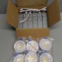 Adetu 2 Inch 5CCT Gimbal Led Recessed Lighting with Junction Box, 360+90 Adjustable Recessed Can Lights, 2700K/3000K/3500K/4000K/5000K Selectable, 5W Eqv 50W, 550LM Brightness - ETL (White,6 Pack)