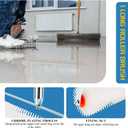 Self Leveling Concrete Tools, Spiked Roller for Self Leveling Epoxy Floor Tool Kit - Cement Leveling Tools with Roller Brush, Spike Shoes, Stainless Steel Scraper Self-Leveling Rake