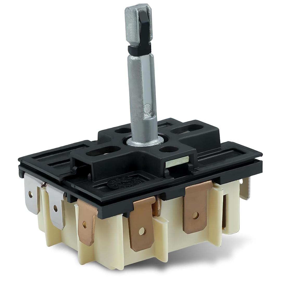 DG44-01002A Dual Infinite Stove Control Switch Compatible with Some Models Within The for Samsung FCQ3, FE71, FER3, FTQ3, and NE59 Series, Replace for AP4337066, 2087510, MDSA-W21-SKM, MDSA-W888-UNM