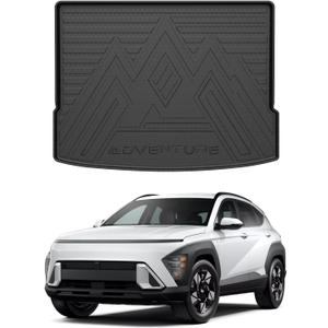 Mixsuper Cargo Liner for Hyundai Kona/Kona Electric (EV) 2024-2025 2026, Trunk Mat for Hyundai Kona Accessories Cargo Mat Rear Trunk Liner Black