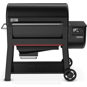 Weber Searwood XL 600 Wood Pellet Smoker Grill, 36 inches WiFi & BluetoothEnabled Outdoor Grill for Smoking, Searing, Rapid React PID & Cooking up to 600F, Black