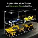 GuineaLoft Non-Flimsy Acrylic Display Box  A Large, Thick, Truly Sturdy 15x10x9-Inch Crystal-Clear Display Case, Securely Fastened by Stainless Steel Brackets & Screws Instead of Push-Fit Slots