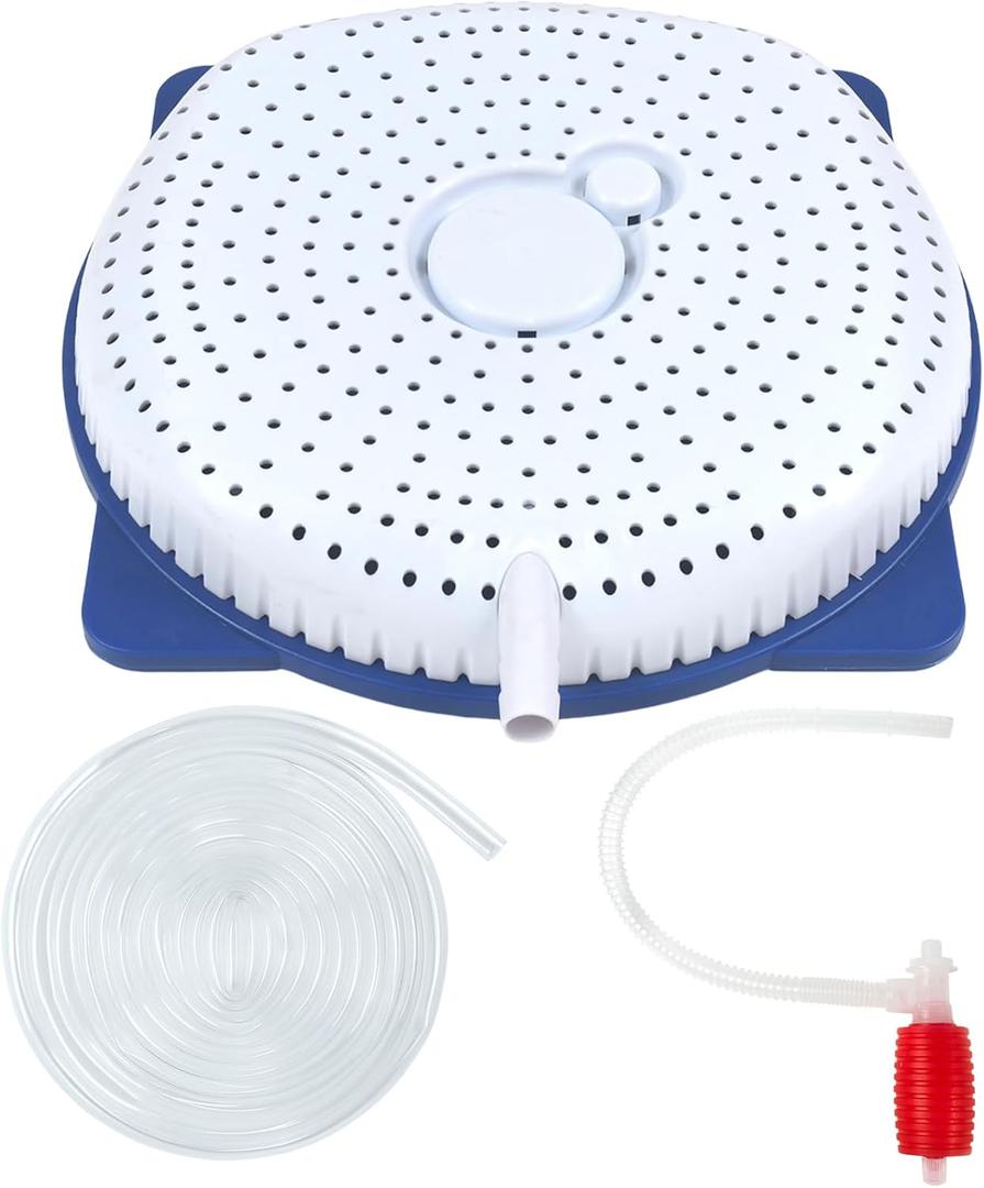 Pool Cover Water Siphon Pump Kit, Automatic Removal for Above Ground Swimming Pools Cover Drain Pump with Hose & Pump for Above Ground Swimming Pools, Covers, & Hot Tubs Winterizing Kit