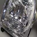 Headlight Assembly Fit For 2001 2002 2003 2004 Toyota Tundra Chrome Housing Clear Lens Halogen Headlamp Driver and Passenger Side TO2502129 TO2503129 811100C010 811500C010