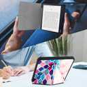 Case Compatible with Kobo Sage 8 Inch e-Reader (Model: N777 N778K, 2021 Release), Includes a Screen Protector - Premium PU Leather Cover with Auto Sleep/Wake