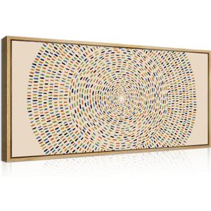 Anyzal Large Jesus Wall Art Framed, Jesus Feeds the 5000 Wall Art, Modern Christian Art Prints, Religious Easter Artwork, Abstract Bible Painting Christian Faith for Home Living Room Bedroom 20"x40"