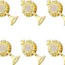 6 Sets of Gold Tone First Communion Lapel Pin Gifts Catholic IHS breastpin for Girl Boy Eucharistic Minister