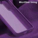 bemal for Samsung Galaxy S21 Case - Smooth Silky Liquid Silicone - Slim Fit Soft Microfiber Lining - Designed for Women and Girls - Shockproof Protective Phone Cover 6.2"- Purple