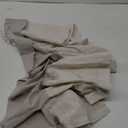 Lush Decor Linen Lace Window Curtain Valance Dark, 18" x 52" + 2" Header, Light Gray