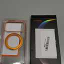 TORRAS 360 Magnetic Stand for iPhone 17 Pro Max Case, [Fit for MagSafe] [4X Military-Grade Protection] Slim Case for iPhone 17 Pro Max 6.9" 2025, Clear-Orange, Ostand O3 Fitness Series