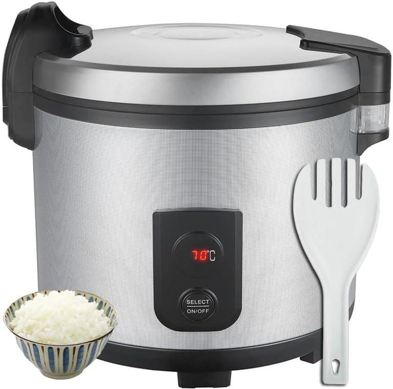 Commercial Rice Warmer(Not Rice Cooker) 55 Raw/110 CUP Portable 20L Big Food Warmer / 122- 178 Adjustable Temperature/ 130W/ Non-stick Inner Pot