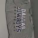 Dallas Cowboys NFL Grey Stencil Stack T-Shirt, Medium(xl)
