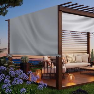 Universal Pergola Replacement Canopy Outdoor Canopy Shade Cover Waterproof Shade Top Cover for Outdoor Patio Porch Backyard(14 x 10 ft, Gray)