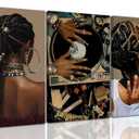 Wall Art Black Girl Canvas - Afrocentric Martini Y2K Poster