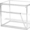 Clear Acrylic Display Case with Magnetic Attraction Lid, Dustproof Book & Cosmetic Display Cases, Large Figures Collectibles Showcase, Shoe Box, Bag Organizer