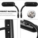 Black Oval Shape Motorcycle Mirrors,Upgrade Rearview Motorcycle Mirrors Compatible with Harley Road King Softail Street Glide Electra Dyna And More