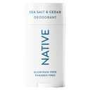 Native Deodorant | Natural Deodorant for Men, Aluminum Free with Baking Soda, Probiotics, Coconut Oil and Shea Butter | Sea Salt & Cedar