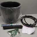 SUNYRISY Self Watering Planter Box with Plant Cage, Raised Garden Bed with Wheels and Tomato Cage for Climbing Plants Vegetable Vine Flowers Outdoor Patio (Sage Green)