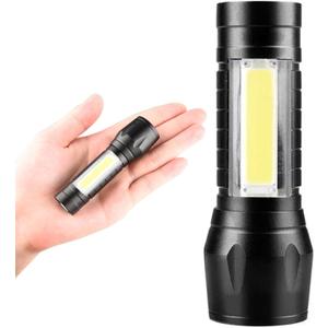 2 x LED Flashlights, High Powered 10000 Lumens Super Bright Mini Pocket Flashlight, Rechargeable, Zoomable Waterproof Flash Lights for Emergency, Outdoor, Home, Camping, Hiking (Car511)